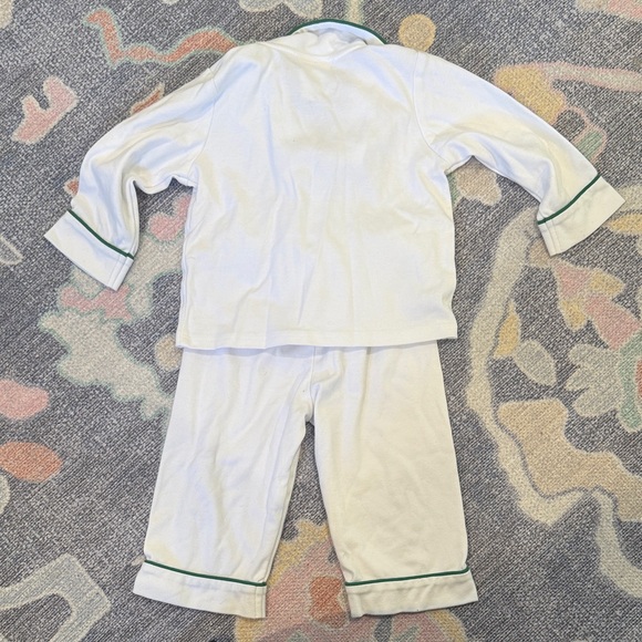 Festive Tree Embroidered Kids Pajama Set - Picture 3 of 4